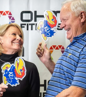 Steve and Beth Brown Open Kansas OHM Fitness and Show Jayhawk Spirit